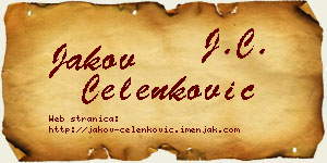 Jakov Čelenković vizit kartica